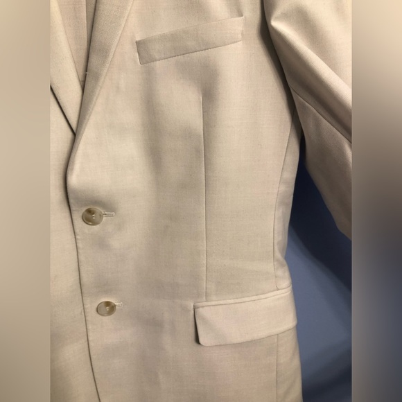 Grafton Tip Top Tailors Mens White Formal Suit Small Slim Fit Jacket/Pants - Picture 2 of 11